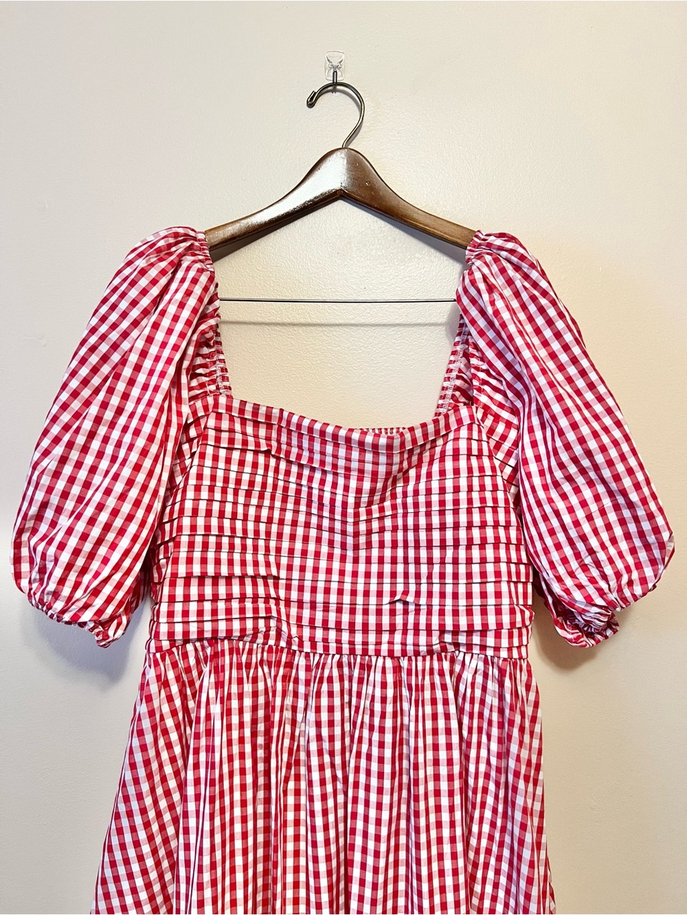 Abercrombie & Fitch Pink and Red Smocked Top - Picture 3 of 9